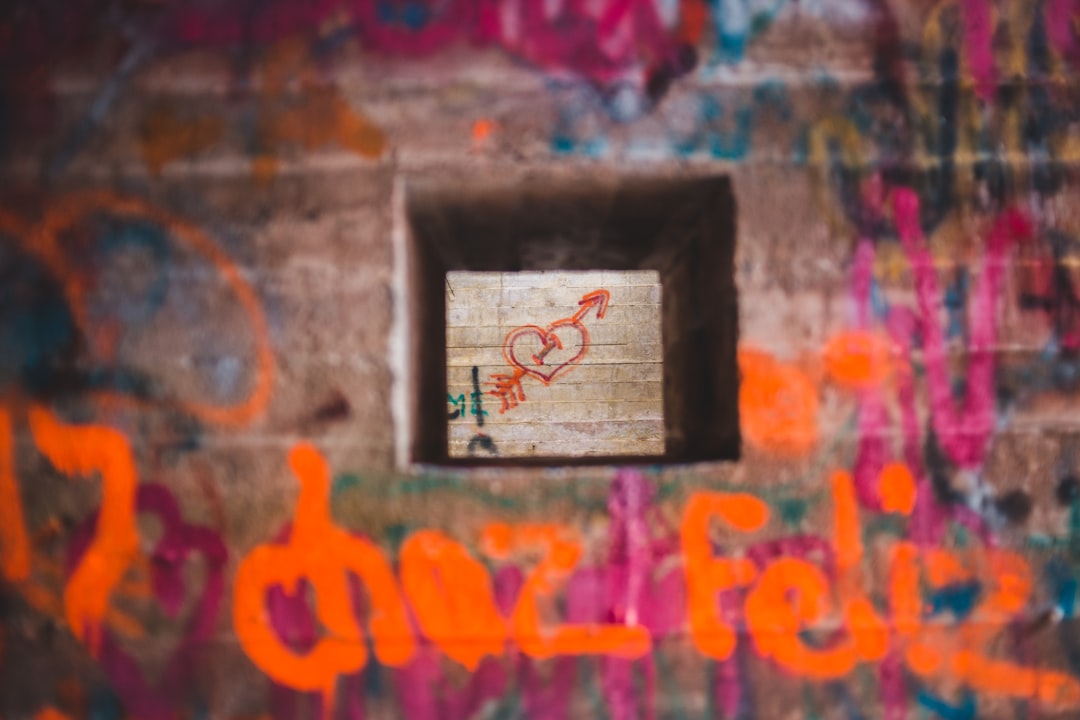 brown box with heart and arrow drawing