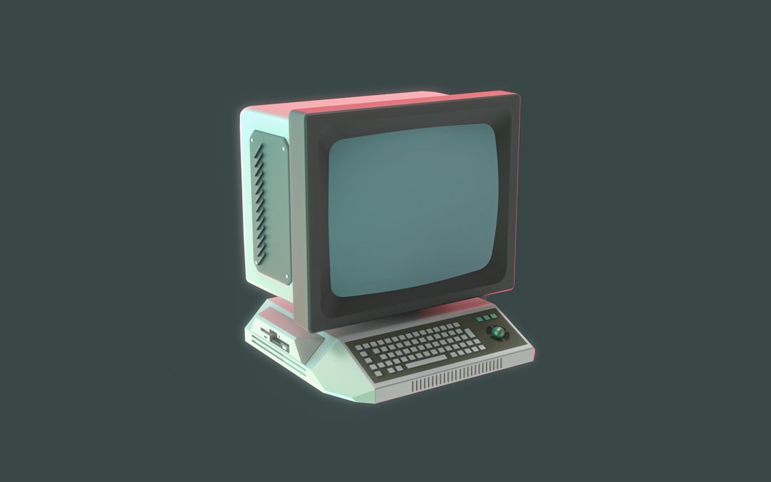 an old computer with a keyboard and mouse